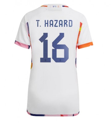 Belgien Thorgan Hazard #16 Replika Udebanetrøje Dame VM 2022 Kortærmet